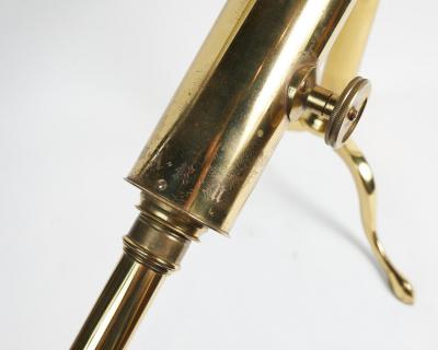  Broadhurst Clarkson Co LARGE ANTIQUE SOLID BRASS LIBRARY TELESCOPE BY BROADHURST CLARKSON AND CO