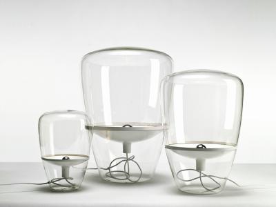  Brokis Large Balloons Translucent Blown Glass Brass Floor Lamp for Brokis