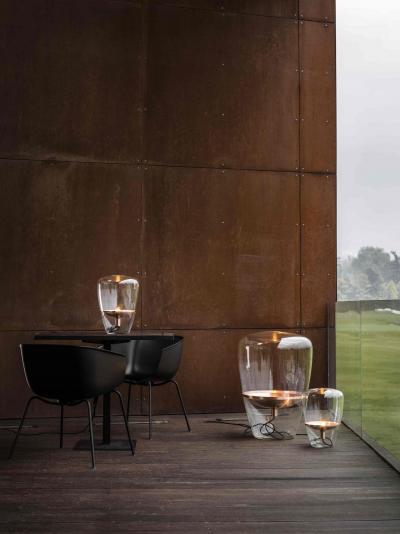  Brokis Large Balloons Translucent Blown Glass Brass Floor Lamp for Brokis