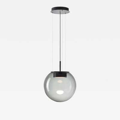  Brokis Large Orbis 500 in Smoke Grey Blown Glass Pendant Lamp for Brokis