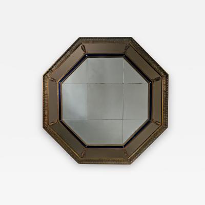  Bromsgrove Guild of Applied Arts A Large Octagonal Art Deco Mirror from SS Duchess of Bedford Circa 1928