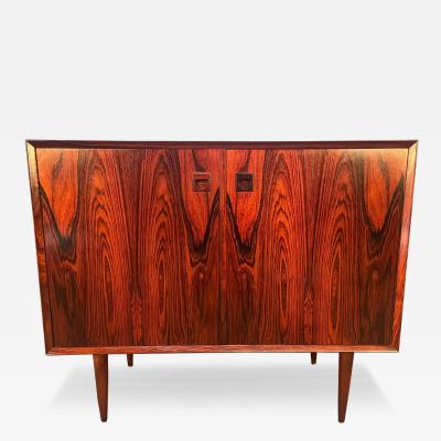  Brouer Vintage Danish Mid Century Rosewood Compact Credenza by Brouer Mobelfabrik