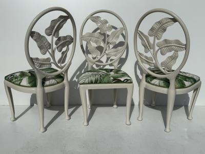  Brown Jordan Furniture Set of Aluminum Tropical Patio Chairs