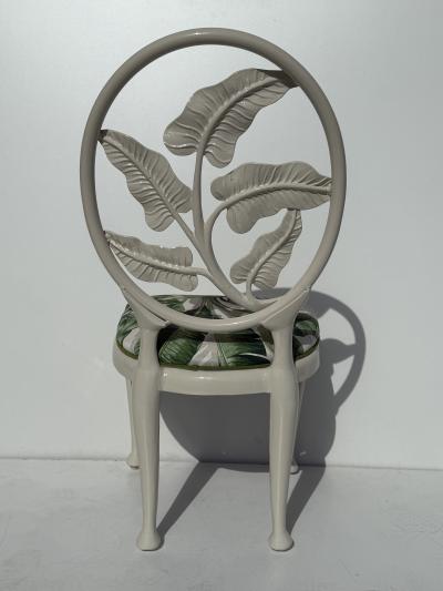  Brown Jordan Furniture Set of Aluminum Tropical Patio Chairs