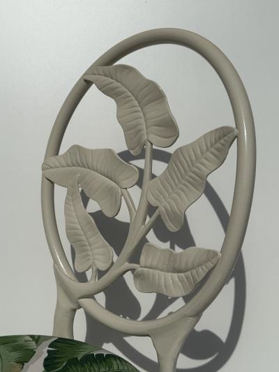  Brown Jordan Furniture Set of Aluminum Tropical Patio Chairs