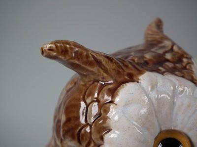  Brown Westhead Moore Co Brown Westhead Moore Majolica Owl Figure