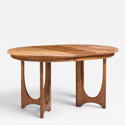  Broyhill Brasilia Broyhill Brasilia Mid Century Dining Table with 1 Leaf
