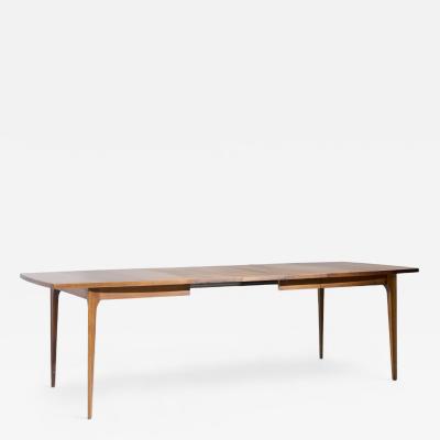  Broyhill Brasilia Broyhill Brasilia Mid Century Expanding Walnut Dining Table with 3 Leaves