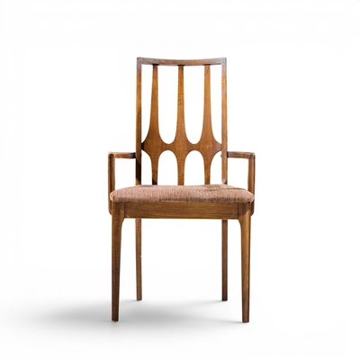  Broyhill Brasilia Broyhill Brasilia Mid Century Walnut Arm Dining Chair