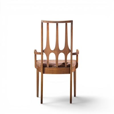  Broyhill Brasilia Broyhill Brasilia Mid Century Walnut Arm Dining Chair