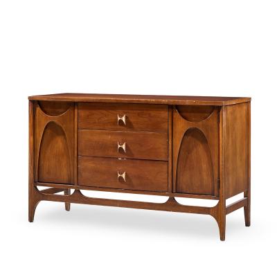  Broyhill Brasilia Broyhill Brasilia Mid Century Walnut China Cabinet