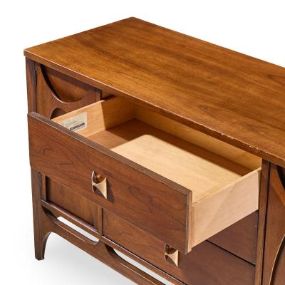  Broyhill Brasilia Broyhill Brasilia Mid Century Walnut China Cabinet