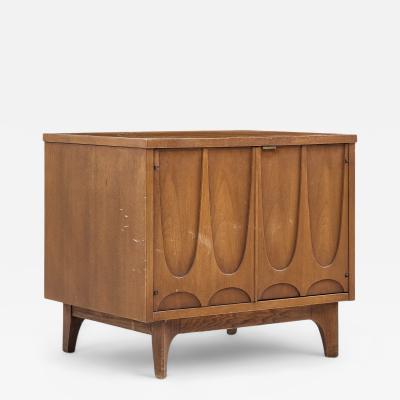 Broyhill Brasilia Broyhill Brasilia Mid Century Walnut Commode Nightstand