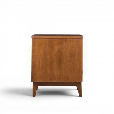  Broyhill Brasilia Broyhill Brasilia Mid Century Walnut Commode Nightstands Pair