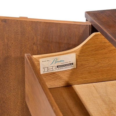  Broyhill Brasilia Broyhill Brasilia Mid Century Walnut Credenza