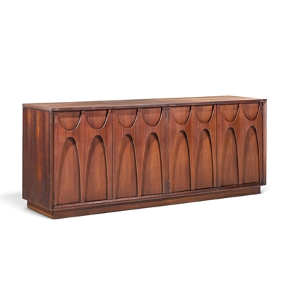  Broyhill Brasilia Broyhill Brasilia Mid Century Walnut Credenza