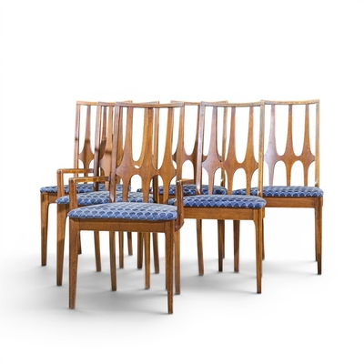  Broyhill Brasilia Broyhill Brasilia Mid Century Walnut Dining Chairs Set of 6