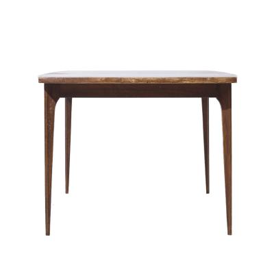  Broyhill Brasilia Broyhill Brasilia Mid Century Walnut Expanding Dining Table with 1 Leaf