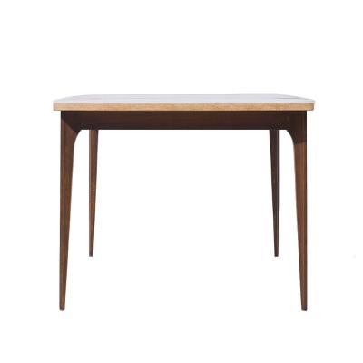  Broyhill Brasilia Broyhill Brasilia Mid Century Walnut Expanding Dining Table with 1 Leaf