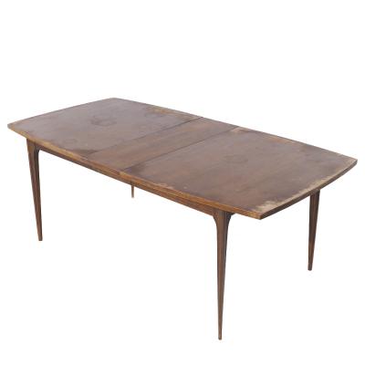  Broyhill Brasilia Broyhill Brasilia Mid Century Walnut Expanding Dining Table with 1 Leaf