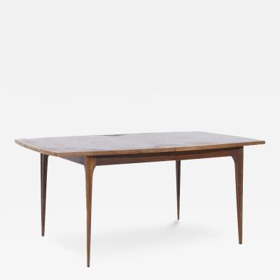  Broyhill Brasilia Broyhill Brasilia Mid Century Walnut Expanding Dining Table with 1 Leaf