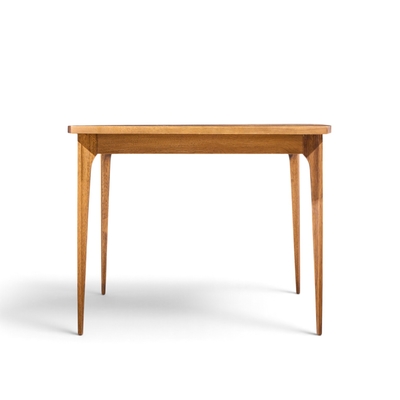  Broyhill Brasilia Broyhill Brasilia Mid Century Walnut Expanding Dining Table with 1 Leaf