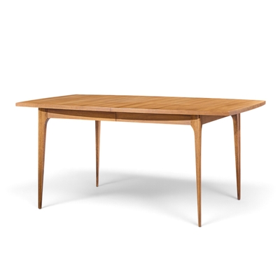  Broyhill Brasilia Broyhill Brasilia Mid Century Walnut Expanding Dining Table with 1 Leaf