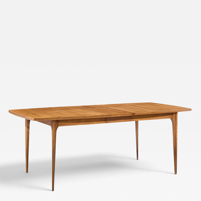  Broyhill Brasilia Broyhill Brasilia Mid Century Walnut Expanding Dining Table with 1 Leaf