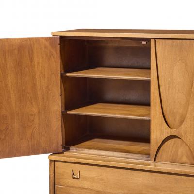  Broyhill Brasilia Broyhill Brasilia Mid Century Walnut Gentlemans Chest