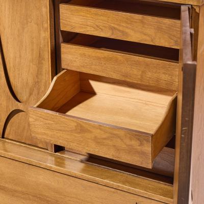  Broyhill Brasilia Broyhill Brasilia Mid Century Walnut Gentlemans Chest