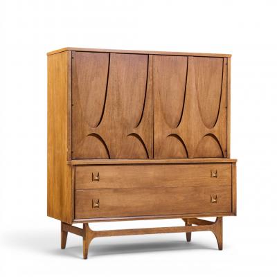  Broyhill Brasilia Broyhill Brasilia Mid Century Walnut Gentlemans Chest