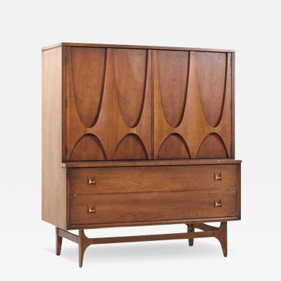  Broyhill Brasilia Broyhill Brasilia Mid Century Walnut Gentlemans Chest Dresser