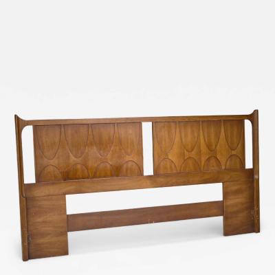  Broyhill Brasilia Broyhill Brasilia Mid Century Walnut King Headboard