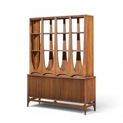  Broyhill Brasilia Broyhill Brasilia Mid Century Walnut Room Divider