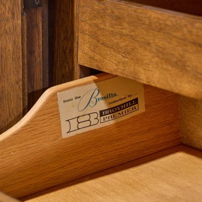  Broyhill Brasilia Broyhill Brasilia Mid Century Walnut Room Divider