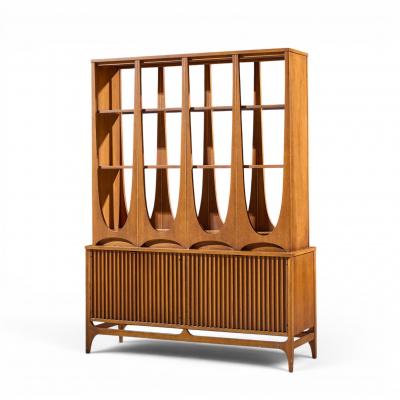  Broyhill Brasilia Broyhill Brasilia Mid Century Walnut Room Divider