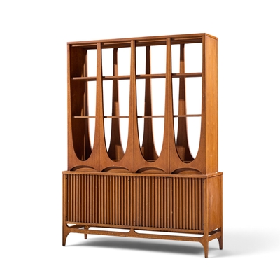  Broyhill Brasilia Broyhill Brasilia Mid Century Walnut Room Divider