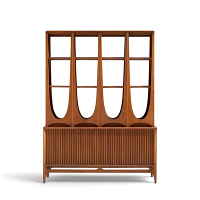  Broyhill Brasilia Broyhill Brasilia Mid Century Walnut Room Divider