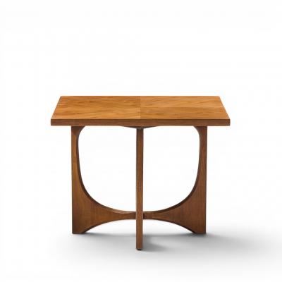  Broyhill Brasilia Broyhill Brasilia Mid Century Walnut Side Tables Pair