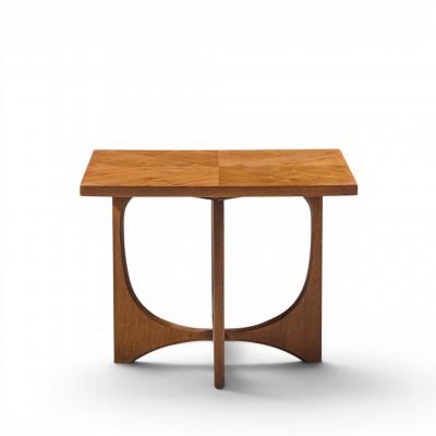  Broyhill Brasilia Broyhill Brasilia Mid Century Walnut Side Tables Pair