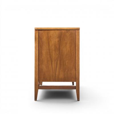  Broyhill Brasilia Broyhill Brasilia Mid Century Walnut and Brass 66 Inch Credenza