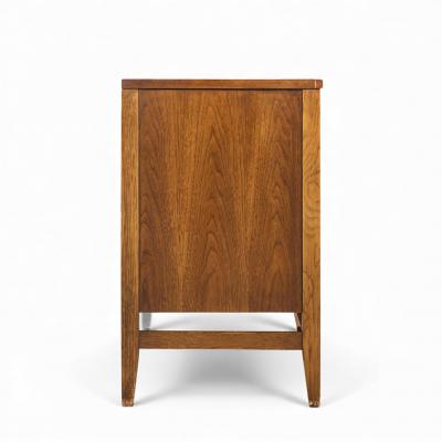  Broyhill Brasilia Broyhill Brasilia Mid Century Walnut and Brass Credenza and Hutch