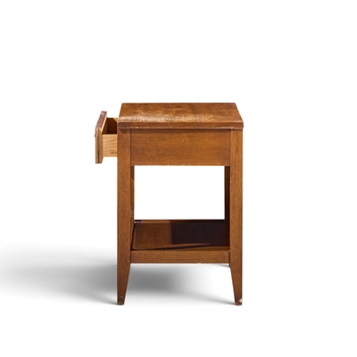  Broyhill Brasilia Broyhill Brasilia Mid Century Walnut and Brass Nightstand