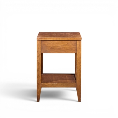  Broyhill Brasilia Broyhill Brasilia Mid Century Walnut and Brass Nightstands Pair