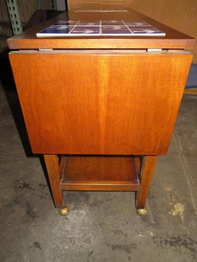  Broyhill Brasilia Lovely Broyhill Brasilia Dropleaf Tile Top Bar Cart Console Mid Century Modern