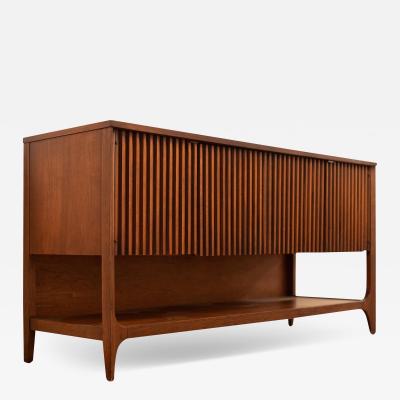  Broyhill Brasilia Rare Broyhill Brasilia Model 6140 13 Credenza Buffet Sideboard Fluted Walnut