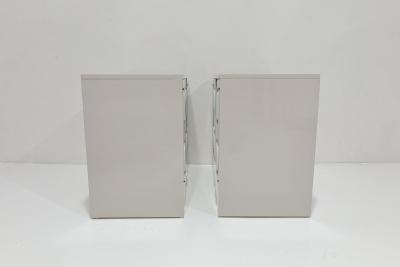  Broyhill Furniture Pair of Lacquered Broyhill Sculptra Nightstands