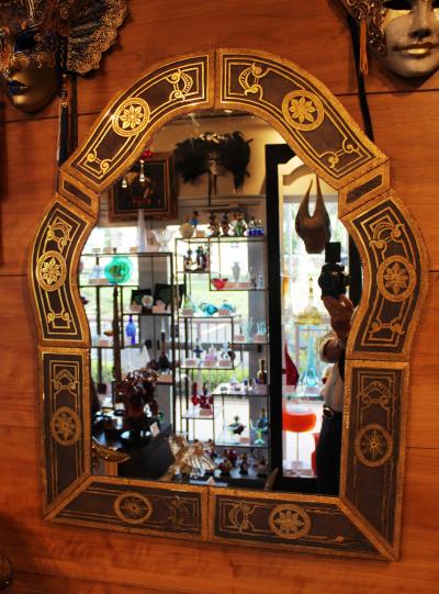  Bruber Etched Gilded Venetian Mirror