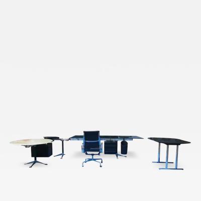 Bruce Burdick U Shape Burdick Desk for Herman Miller with Floating Table