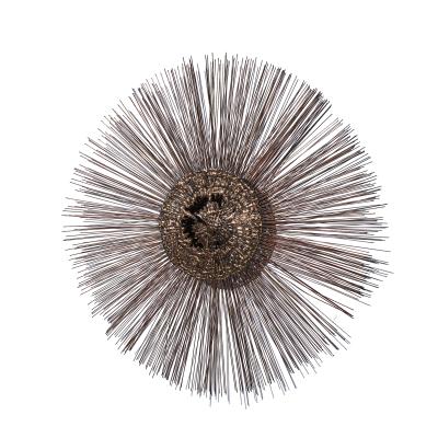  Bruce William Friedle William and Bruce Friedle Mid Century Sunburst Brutalist Brass Sculpture